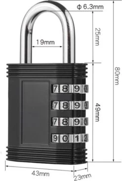 4 Cijferig Kofferslot - Reisslot - Reis Cijferslot - Cijferhangslot - Hangslot - Bagageslot - Luggace Lock 29 4 Cijferig Kofferslot - Reisslot - Reis Cijferslot - Cijferhangslot - Hangslot - Bagageslot - Luggace Lock -Voyago Winkel 812x1200 11
