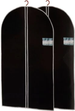 Merkloos Set Van 6x Stuks Zwarte Kledinghoezen 60 X 150 Cm - Kledinghoezen - Bescherm Hoezen Voor Kleding -Voyago Winkel 816x1200 11