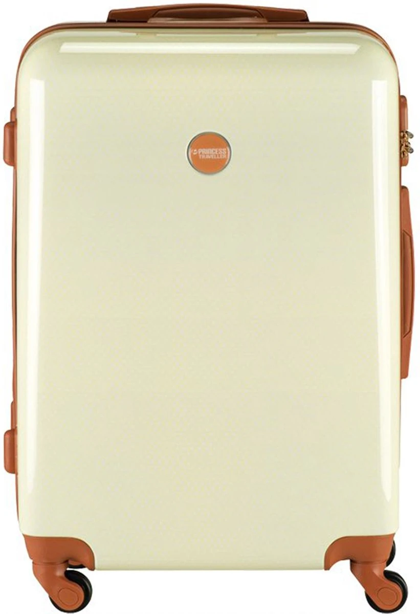 Princess Traveller Trendy Dots - Reiskoffer - Crème - M - 66cm 8 Princess Traveller Trendy Dots - Reiskoffer - Crème - M - 66cm - Afbeelding 6