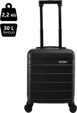 CabinMax Handbagage Koffer - Trolley 30L - Harde Reiskoffer - 45x36x20cm - Lichtgewicht - Groot Capaciteit - Zwart -Voyago Winkel 822x1200 1