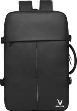 HEANVER Travel Elite - Reistas Handbagage - Weekendtas - 17inch Laptop Rugzak - Backpack Waterafstotend - 30L / 60 Liter Tas - Zwart / Antraciet -Voyago Winkel 825x1200 7