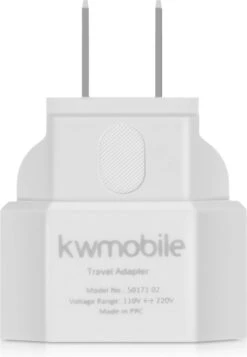 Kwmobile 3x Reisstekker Type A - Ideaal Voor Reizen In Amerika, Canada, Japan En Saoedi Arabië - Voor Stekkers Met Type C (Eurostekker) En F (Schuko) -Voyago Winkel 831x1200 8