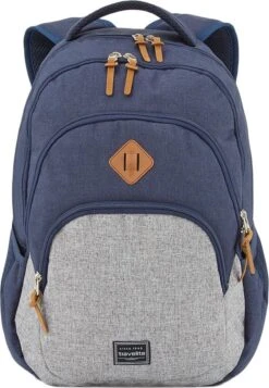 Travelite Basics Backpack Melange Navy/grey