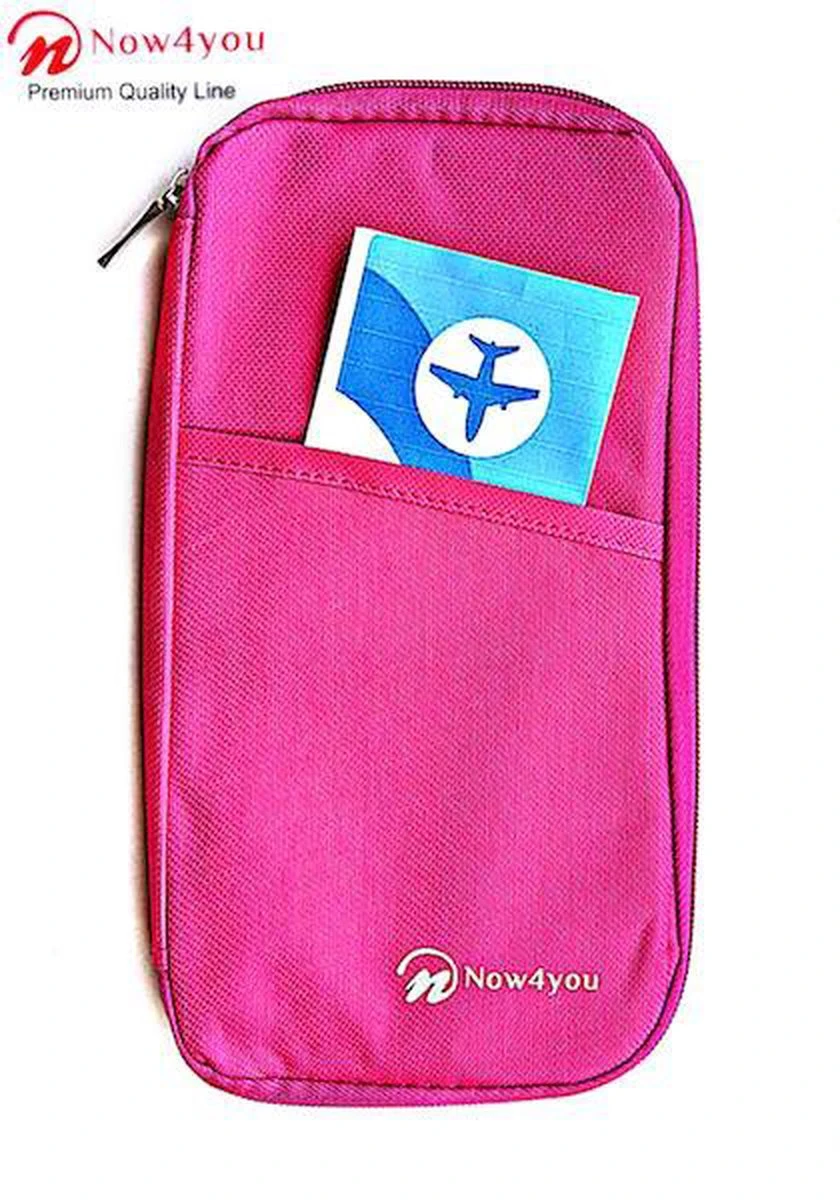 Travel Organizer - Reis Portemonnee – Paspoorthoesje- Roze 10 Travel Organizer - Reis Portemonnee – Paspoorthoesje- Roze - Afbeelding 8