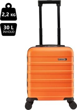 CabinMax Handbagage Koffer - Trolley 30L - Harde Reiskoffer - 45x36x20cm - Lichtgewicht - Groot Capaciteit - Oranje -Voyago Winkel 843x1200 1