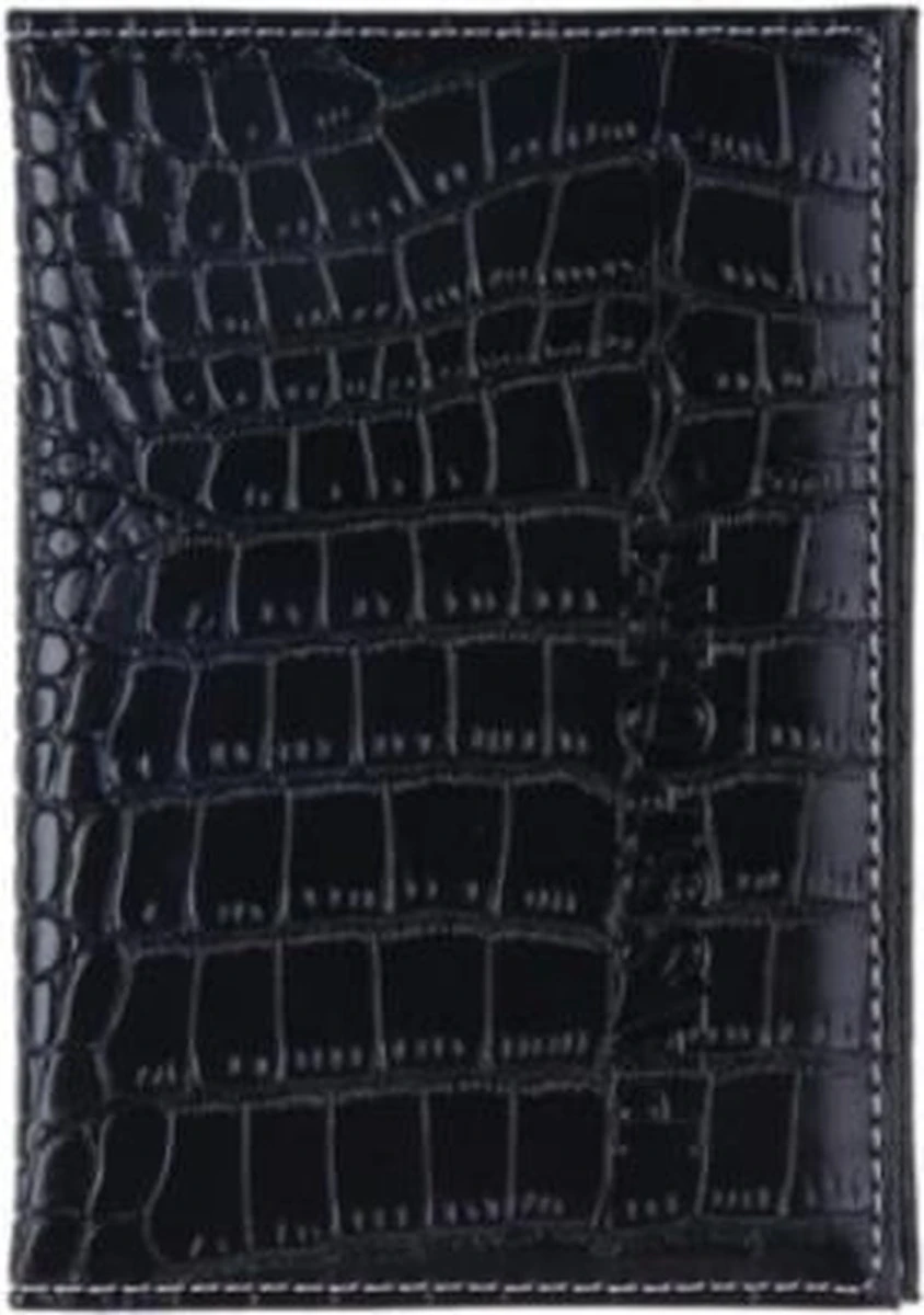 Zwarte Krokodillen Dessin Paspoort Protector - Beschermhoes - Paspoorthouder - Cover - Mapje - Hoesje 3 Zwarte Krokodillen Dessin Paspoort Protector - Beschermhoes - Paspoorthouder - Cover - Mapje - Hoesje