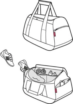 Reisenthel Activitybag Sporttas Reistas - 35L - Zwart -Voyago Winkel 850x1200 4