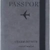 WiseGoods - RFID-Safe Paspoorthouder - Paspoort Hoesje - Met RFID Bescherming - Reis Portemonnee - RFID Passport Cover - Grijs