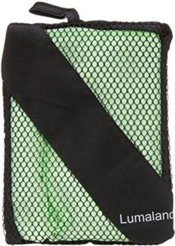 Lumaland - Reishanddoek - Extra Licht - Microvezel - Rond Verpakt - 40x80cm - Groen