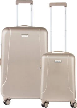 CarryOn Skyhopper Kofferset – TSA Handbagage + Reiskoffer 78cm – Dubbele Wielen - Champagne -Voyago Winkel 855x1200 4