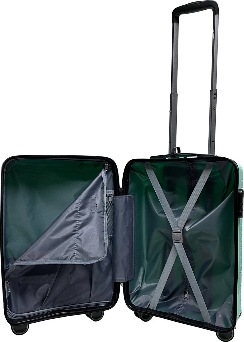 Benzi Barco Handbagage Koffer - 55 Cm - 35 Liter - Mintgroen 7 Benzi Barco Handbagage Koffer - 55 Cm - 35 Liter - Mintgroen - Afbeelding 5