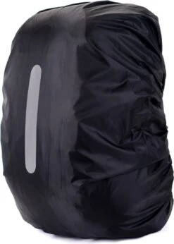 YONO Regenhoes Backpack Waterdicht - Reflecterende Rugzak Hoes Vliegtuig - Flightbag - 71 Tot 80 Liter - Zwart - XXL