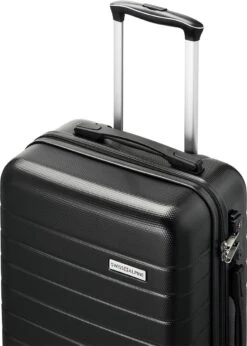 Swiss Alpine 2.0 - Handbagage Koffer - 55x35x20 Cm - 4 Wielen - Zwart -Voyago Winkel 857x1200 2