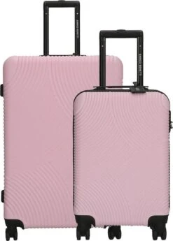 Enrico Benetti Louisville Kofferset Tweedelig - 39040-02 - Roze -Voyago Winkel 858x1200 3