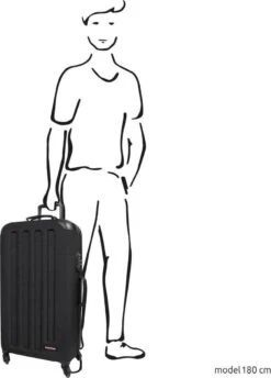 Eastpak TRANZSHELL L Reiskoffer (77 X 43 X 26.5 Cm) - Black -Voyago Winkel 862x1200 5