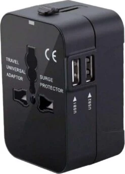 Benson Wereldstekker - Reisadapter - Internationaal - 2 USB Poorten - Zwart -Voyago Winkel 865x1200 3
