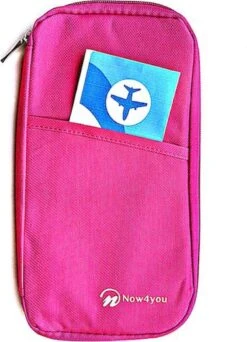 Travel Organizer - Reis Portemonnee – Paspoorthoesje- Roze