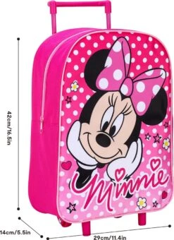 Disney MINNIE MOUSE Polka Dots Trolley Koffertje Vakantie Logeren Tripjes Roze -Voyago Winkel 871x1200 3