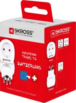 SKROSS - Reisadapter - Europa Naar Zwitserland -Voyago Winkel 882x1200 16