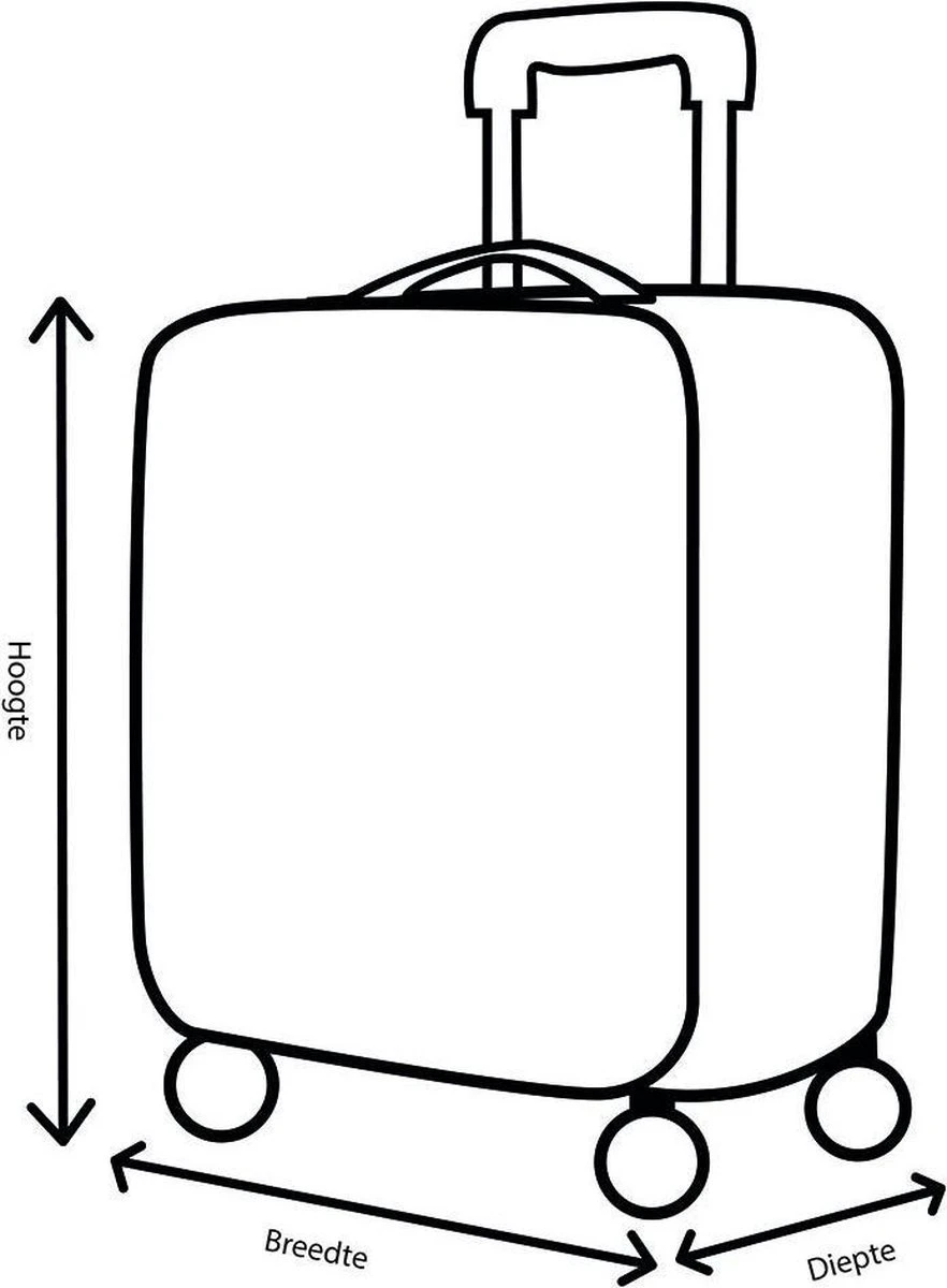Decent Transit Large Koffer - 82 Cm - Petrol Groen 18 Decent Transit Large Koffer - 82 Cm - Petrol Groen - Afbeelding 16