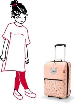 Reisenthel Trolley XS Kids Reiskoffer Kind - Maat XS - 12L - Cats&Dogs Rose Roze -Voyago Winkel 883x1200 1