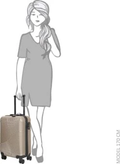 Enrico Benetti Louisville 39040 Handbagage Koffer 52 Cm - Champagne -Voyago Winkel 884x1200