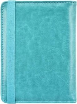 Merkloos Luxe Style RFID Paspoort Hoesje Anti Skim / Paspoorthouder Turquoise -Voyago Winkel 887x1200 7