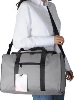 Handbagage Ryanair 40x20x25 - Met Smart Sleeve Voor Op Een Koffer - Steel Grey -Voyago Winkel 891x1200 9