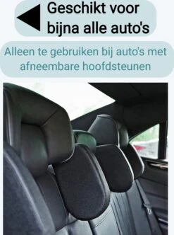 Perow Verstelbare Hoofdsteun Auto - Hoofdkussen - Kinderen En Volwassenen - Neksteun - Verstelbaar - Veiligheid - Zwart -Voyago Winkel 894x1200 24