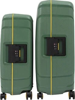 CarryOn Steward Kofferset - 2-delige TSA Trolleyset Met Kliksloten - Dubbele Wielen - Groen -Voyago Winkel 895x1200 2