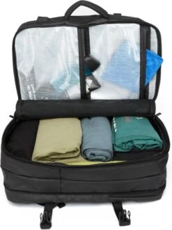 HEANVER Travel Elite - Reistas Handbagage - Weekendtas - 17inch Laptop Rugzak - Backpack Waterafstotend - 30L / 60 Liter Tas - Zwart / Antraciet -Voyago Winkel 896x1200 4