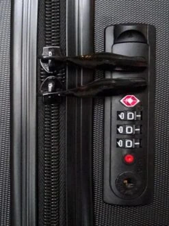 Globeless Handbagage Koffer - TSA Slot - 55x35x20cm - IATA Standaard Trolley - Zwart -Voyago Winkel 897x1200 5