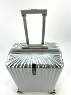 AATravel M Reiskoffer - Trolley ABS - Met Dubbele Wielen - 63 Cm - 66 Liter - Zilver -Voyago Winkel 900x1200 33