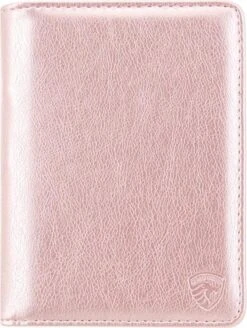 Merkloos Luxe Style RFID Paspoort Hoesje Anti Skim / Paspoorthouder Roze-Goud -Voyago Winkel 904x1200 9