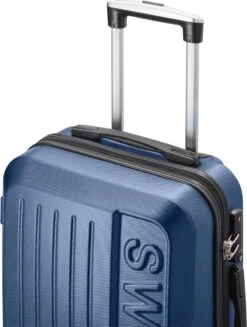 Swiss - Lausanne - Handbagage Koffer - 4 Wielen - TSA-Cijferslot - Blauw -Voyago Winkel 906x1200 2