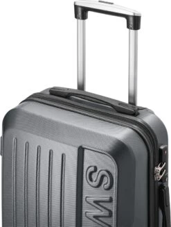 Swiss - Lausanne - Handbagage Koffer - 4 Wielen - TSA-Cijferslot - Grijs -Voyago Winkel 906x1200 4