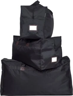 MAXXIBAGS - Set Van 3 (M/M/M) Opbergtas - Skitas - Skiën - Kledingzak - Reistas - Tassenset - Weekendtas - Voor Dekens/kussens/dekbedden - Organiser -Zwart - Afmeting: 40 X 70 X 35 -Voyago Winkel 911x1200 8
