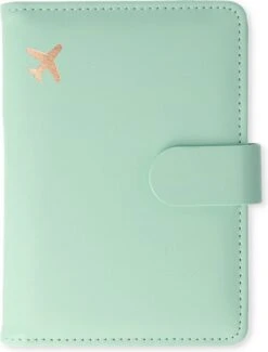 Casemania Paspoort Hoes - Paspoorthouder - Luxe Beschermhoes Voor Paspoort & Kaarthouder - Turquoise