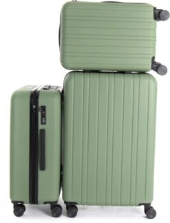 AttitudeZ Azur Reiskoffer Medium Olijfgroen 67cm - TSA-slot -Voyago Winkel 915x1200 2