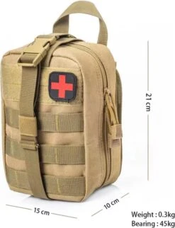 Alta-X Outdoor - EHBO Tas Oranje - Medicijntas - First Aid Bag - Jacht Survival Militaire Edc Pack Molle - Tactical Heuptas Outdoor Sos Pouch Leger Medische Kit Taille Riem Rugzak -Voyago Winkel 920x1200 5