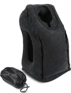 HMerch™ Reiskussen Voor Auto En Vliegtuig - Opblaasbaar - Zwart - Neck Travel Pillow - Nekkussen - Hoofdkussen Voor Nekklachten – Reisaccessoires