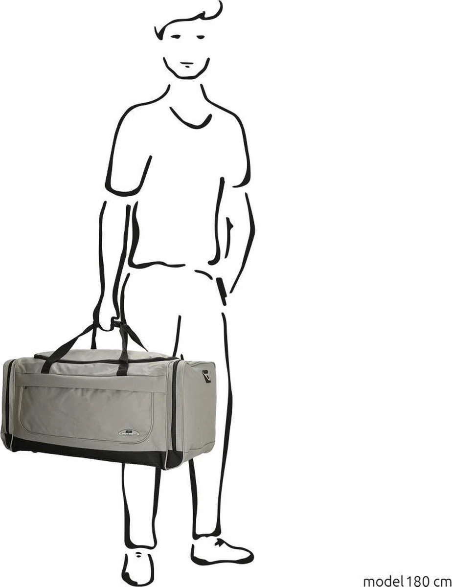 Enrico Benetti Orlando 35302 L Reistas / Sporttas 76 Liter - Grijs 4 Enrico Benetti Orlando 35302 L Reistas / Sporttas 76 Liter - Grijs - Afbeelding 2