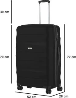 CarryOn Porter ® Reiskoffer - 77cm Trolley Met TSA-slot - 100 Ltr - OKOBAN Registratie - Zwart 15 CarryOn Porter ® Reiskoffer - 77cm Trolley Met TSA-slot - 100 Ltr - OKOBAN Registratie - Zwart -Voyago Winkel 928x1200 3