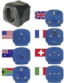 Brennenstuhl Reisstekkerset, Stekkeradapter (met Verschillende Opzetstukken Voor Meer Dan 150 Landen, 7 X Stekkerinzetstukken), Zwart -Voyago Winkel 928x1200 7