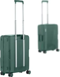 CarryOn Protector Luxe Handbagage Koffer - Trolley 55cm Met TSA-slot En Clipsluiting - Groen -Voyago Winkel 929x1200