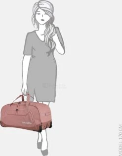 Travelite Reistas Met Wielen / Weekendtas - 77 X 41 X 38 Cm - 120 Liter Kick Off - Roze -Voyago Winkel 937x1200 5