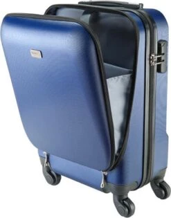 Princess Traveller Sydney - Handbagagekoffer - Laptop Vak - Blauw - S - 55cm -Voyago Winkel 940x1200 1