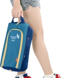 Ujoin Travel Schoenenzak | Koffer Organizer | Schoenentas | Schoenenhoes | Schoenen Opbergen | Opbergzak Schoenen | Met Handvat | Groen-Blauw -Voyago Winkel 940x1200 3