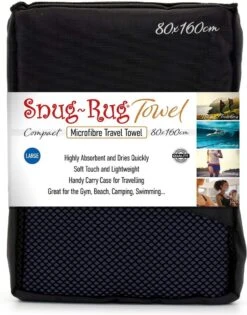 Snug Rug - Handdoeken - Microvezel Handdoek - Badhanddoeken - Badlaken - Reishanddoek - Badhanddoek - Badlakens - 80 X 160 Cm - Blauw -Voyago Winkel 941x1200 5