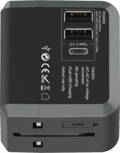 Universele Wereldstekker International Travel Adapter - Met 3 USB-C En USB Poorten - Verloop Stekker - Internationale Reis Adapter Universeel -Voyago Winkel 942x1200 6